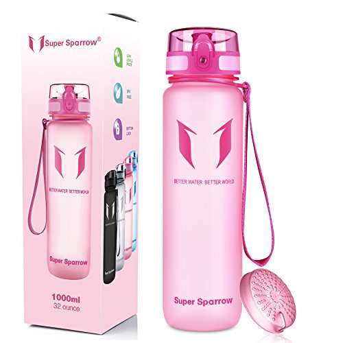 Super Sparrow Botella de Agua Deportiva -350ml & 500ml & 750ml & 1000ml & 1.5l - Sin BPA