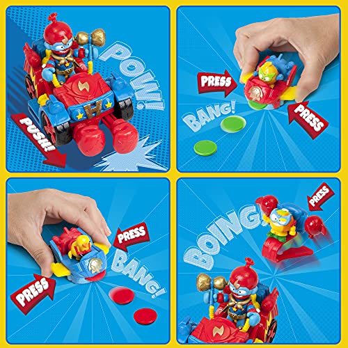 SUPERTHINGS Balloon Boxer – Gran vehículo con Dos vehículos acoplables, 3 SuperThings y 1 Kazoom Kid Exclusivo