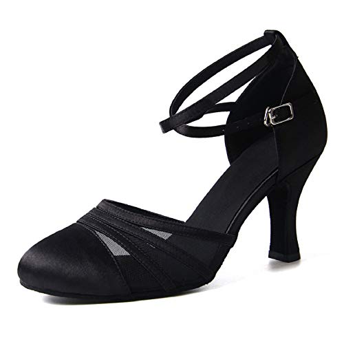 Syrads Zapatos de Baile Latino para Mujer Baile de Salón Tacón Alto Zapatos de Tango Salsa Samba Vals