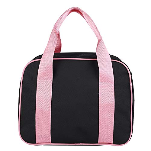 Tbest Bolsa de Baile para Niña,Bolsa de Ballet Latina Bolsa de Hombro de Baile Bolsa de Ballet Niña Bolsa de Danza Gimnasia Deportes Cremallera Bolso de Mano para Niños Infantil(12-Negro)