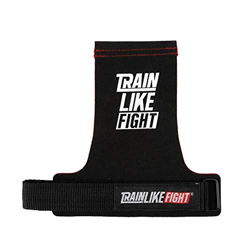 TRAINLIKEFIGHT Icon 0H - Calleras para Cross Training, calistenia, Ejercicios gimnásticos, protección para Tus Manos - Rojo - M