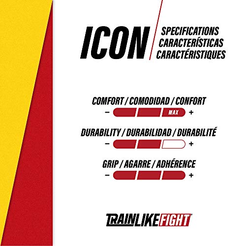 TRAINLIKEFIGHT Icon 0H - Calleras para Cross Training, calistenia, Ejercicios gimnásticos, protección para Tus Manos - Rojo - M