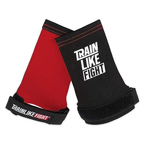 TRAINLIKEFIGHT Icon 0H - Calleras para Cross Training, calistenia, Ejercicios gimnásticos, protección para Tus Manos - Rojo - M