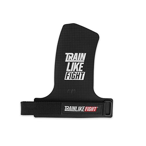 TRAINLIKEFIGHT Loud/Xeno/Icon - 0H/2H/3H - Calleras para Cross Training, calistenia, Ejercicios gimnásticos, protección para Tus Manos - Loud OH - Negro Carbono - XL