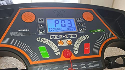 TRÉBOL ADVANCE Cinta de Correr Semi Profesional 2 HP. 20 Programas con Masaje, Plegable Función Música