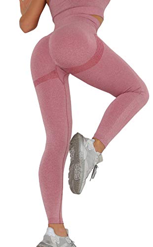 UMIPUBO Mujer Mallas Pantalones Deportivos Push up Yoga Leggings de Cintura Alta Pantalones Deporte para Fitness Running Elásticos y Transpirables