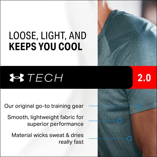 Under Armour Camiseta Deportiva Transpirable de Manga Corta Tech 2.0 para Hombre.