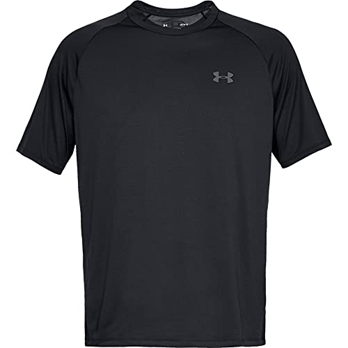 Under Armour Tech 2.0 Shortsleeve, Camiseta Hombre, Negro (Black / Graphite) , L