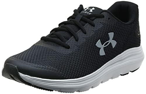 Under Armour UA Surge 2 - Zapatillas para Correr, Hombre, Negro (Black / White / Mod Gray), 45 EU