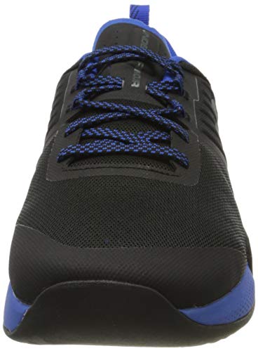 Under Armour UA TriBase Thrive, Zapatillas Deportivas para Interior Hombre, Negro (Black/Versa Blue/Pitch Gray), 42 EU