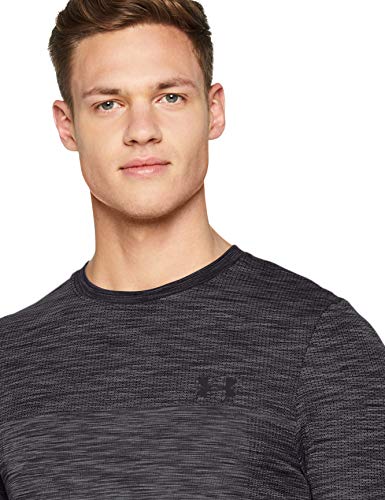 Under Armour Vanish Seamless Short Sleeve Camiseta, Hombre, Gris (Charcoal/Black 019), S