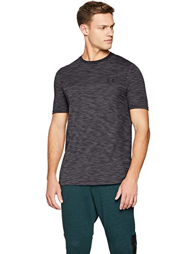 Under Armour Vanish Seamless Short Sleeve Camiseta, Hombre, Gris (Charcoal/Black 019), S