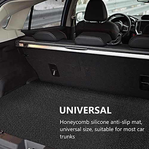 URAQT Alfombra Antideslizante, Protector Maletero 120*100(cm), Alfombrilla Maletero Multiuso para Coche, Techo, Alfombras, Maletero, Cajones, Cocina, Negro