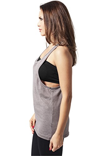 Urban Classics Ladies Loose Burnout Tanktop - Camiseta Deportiva para Mujer, Mujer, TB456, grün - Oliv, Small