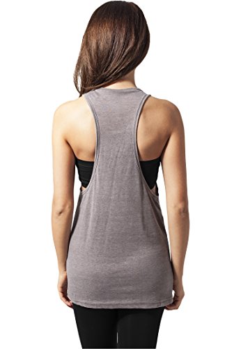 Urban Classics Ladies Loose Burnout Tanktop - Camiseta Deportiva para Mujer, Mujer, TB456, grün - Oliv, Small