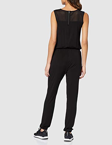 Urban Classics Ladies Tech Mesh Long Jumpsuit Mono Largo, Negro (Black 7), M para Mujer