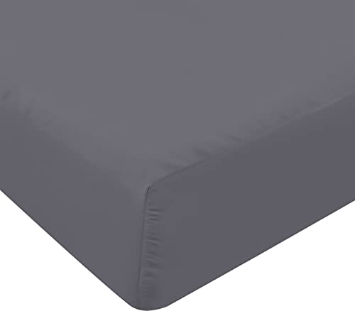 Utopia Bedding Sabana Bajera 150x200 - Gris - Bolsillo Profundo - Microfibra Cepillada (Cama 150)