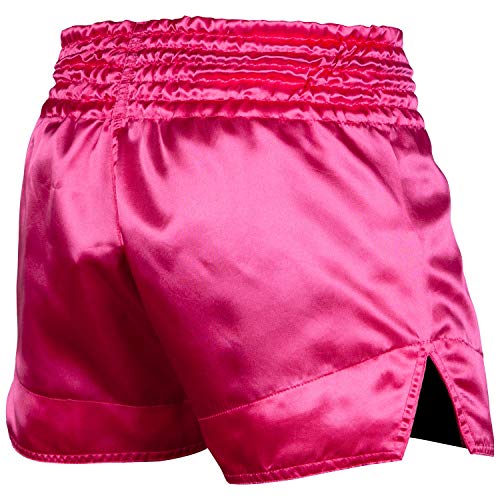 VENUM Classic Pantalones Cortos De Muay Thai, Unisex Adulto, Rosa/Blanco, S