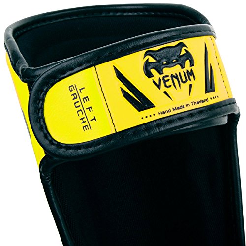 VENUM - Protector Tibias Infantil Elite, Niño, VENUM-03235-014-M, Fluo/Jaune, FR: M (Talla del Fabricante: M)