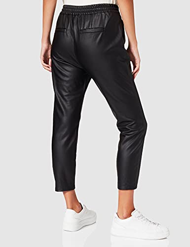 Vero Moda Vmeva Mr Loose String Coated Pnt Ga Noos Pantalones, Negro (Black), M para Mujer