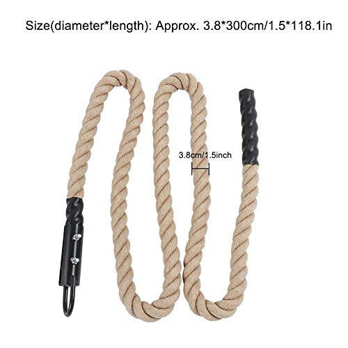 VGEBY1 Cuerda deportiva, 38 mm brazo de la cuerda de entrenamiento de energía de la cuerda de gimnasio cable de escalada de la cuerda de la prensa de la cuerda de entrenamiento de fuerza