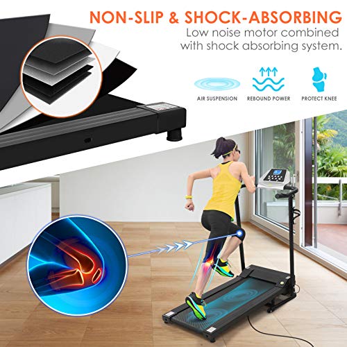 VICASKY Cinta de Correr eléctrica, Cinta de Correr motorizada 1.5HP Velocidad 1-10 km/h Ajustable Máquina de Correr Plegable para casa o Oficina, Entrega en 3-7 días(EU Plug)