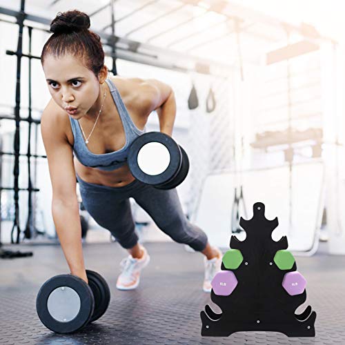 VICASKY Dumbbell Rack Dumbbell Tree Stand Vertical Dumbbell Weight Rack 5 Tier Dumbell Rack Stand Soporte de Almacenamiento de Mancuernas Soportes para Hogar Y Gimnasio