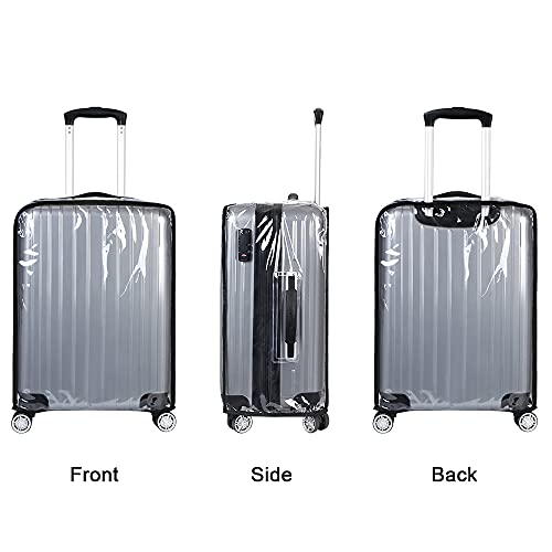 Vicloon Funda de Maleta, 30-Pulgadas Cubierta de Maleta Protector de Equipaje, Material de PVC Transparente Viajar Protector de Equipaje, Reutilizable, Lavable, Impermeable y a Prueba de Polvo