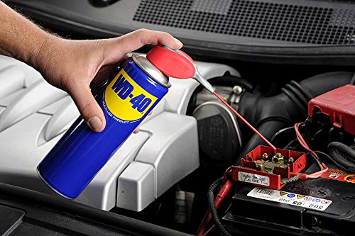 WD-40 Producto Multi-Uso Doble Acción - Spray 400ml - Aplicación amplia o precisa. Lubrica, Afloja, Protege del óxido, Dieléctrico, Limpia metales y plásticos y Desplaza la humedad