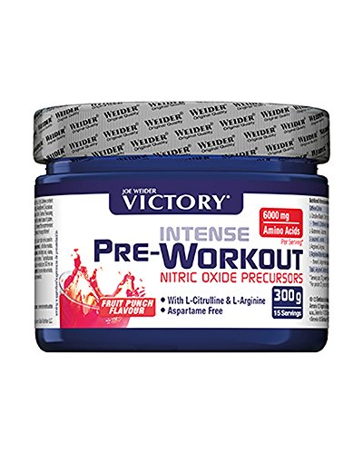 Weider Pre Workout. Fruit Punch, 300g. Combinación de citrulina y Arginina, además de Cafeína. Potente Pre-entreno