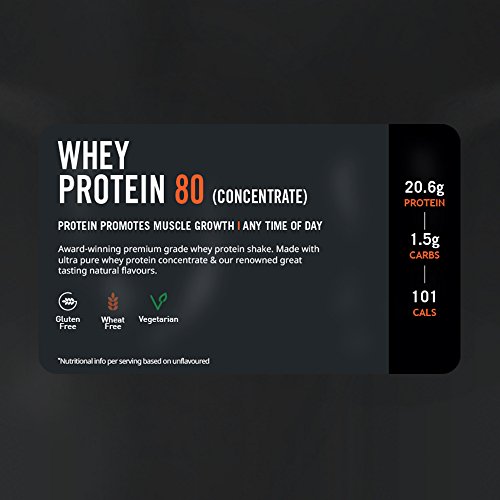 Whey Protein 80 | 82% De Proteína | Batido Alto En Proteínas & Bajo En Azúcares | THE PROTEIN WORKS | Crema de Vainilla | 1kg