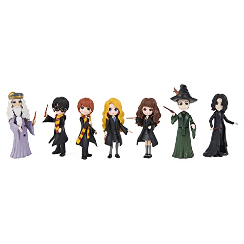 Wizarding World Harry Potter-Juego de 7 Figuras coleccionables y Caja de Regalo, Color no se Puede aplicar. (Spin Master 6062280)