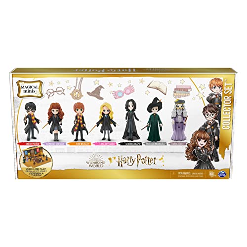 Wizarding World Harry Potter-Juego de 7 Figuras coleccionables y Caja de Regalo, Color no se Puede aplicar. (Spin Master 6062280)