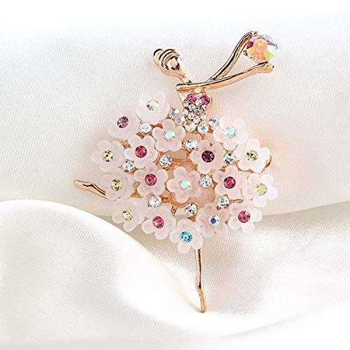 Wohlstand Mujer Broche creativos Ballet Chica aleación Broches Ropa Decoración Mujer Broche Broche Ballet niña aleación Broche Bailarina Bailarina Decoración Brooch