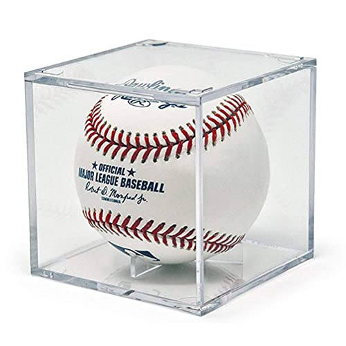 Woorea Caja De Béisbol Pantalla, Caja De Béisbol Acrílica, Estuche Transparente para Exhibición De Pelota De Tenis De Golf, Caja De Almacenamiento De Recuerdo, Antipolvo