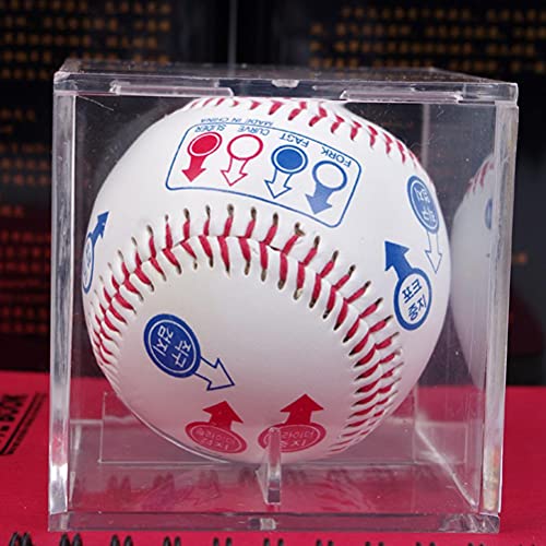 Woorea Caja De Béisbol Pantalla, Caja De Béisbol Acrílica, Estuche Transparente para Exhibición De Pelota De Tenis De Golf, Caja De Almacenamiento De Recuerdo, Antipolvo