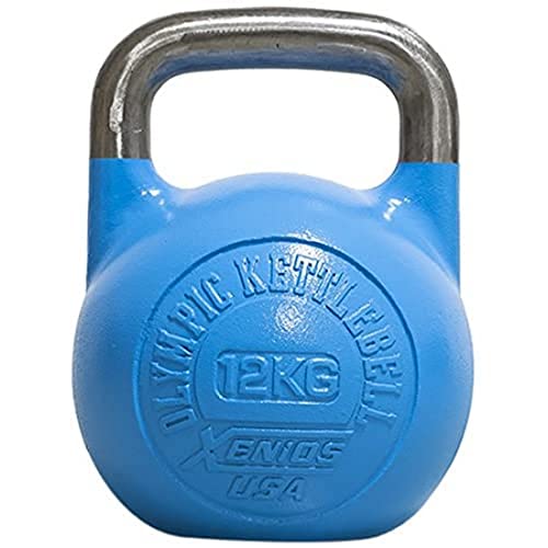 Xenios USA XSSTOKBL12 Pesa Rusas - Russian Girevoy Competition Kettlebell 12 Kg Ideal para la práctica del Entrenamiento Funcional, WOD, potenciamiento Muscular