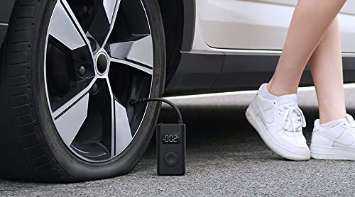 Xiaomi Bomba de Aire Portátil 1S, Compresor de Batería Digital Portátil con Sensor de Presión para Scooters, Motocicletas, Bicicletas, Automóviles, Pelotas