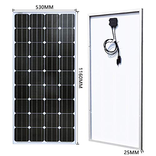 XINPUGUANG 200w Kit de panel solar 2pcs 100W 18V Módulo solar fotovoltaico monocristalino 20A Cable controlador para autocaravana Coche Caravana Inicio 12v Carga de batería