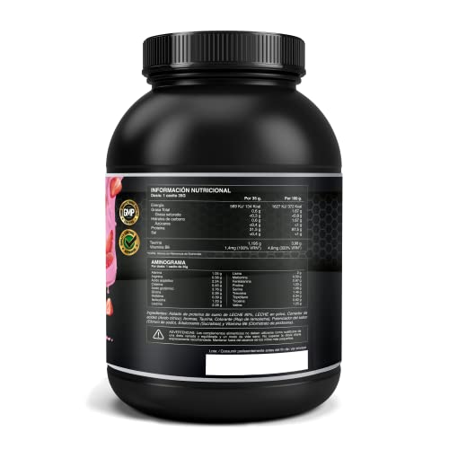 XPRO | Proteína de Whey 100% Pura con Taurina y Vitamina B6 | Sin azúcar | Aumenta masa muscular | Acelera la recuperación muscular | 1kg