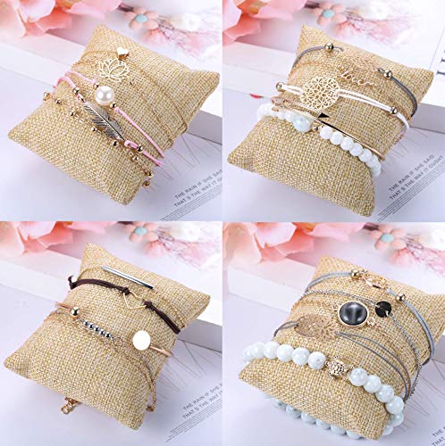 YADOCA 20 Piezas Conjunto Pulseras para Mujer Niña Múltiple Pulsera Lotus Infinito Piña Mapamundi Brazalete Ajustable Pulsera Bolas Joyas Pulseras Boho Regalos