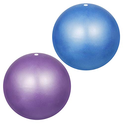 YMWALK Pelota de Pilates, 2 Piezas de 25 cm Pelota de Ejercicio pequeña, Mini Pelota de Pilates Blanda Antideslizante Anti Burst Gym Fitness Ball Pilates, Yoga, Core Training