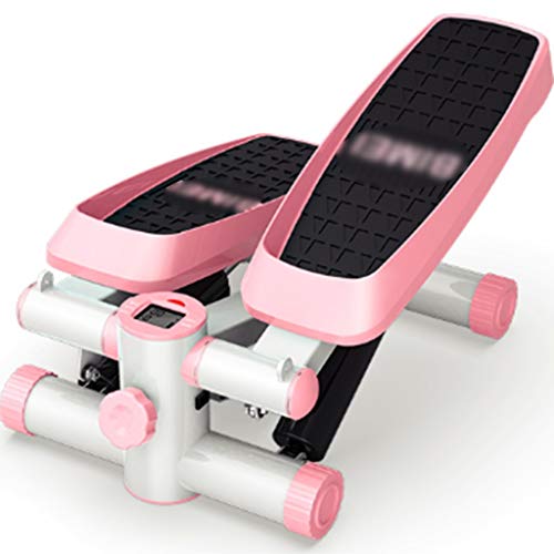 YUESFZ Máquinas de Step Elípticas Step Aparato Gimnasia Hogar Silencioso Multifuncional Pequeña Máquina para Subir Escaleras In Situ Equipo De Fitness con Pedal De Altura Ajustable.