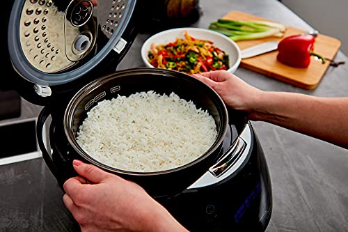 Yum Asia Sakura Olla arrocera con Cuenco de cerámica y lógica difusa Avanzada (8 Tazas, 1,5 litros) 6 Funciones de cocción de arroz, 6 Funciones de multicocina, Pantalla LED Motouch, 220-240V EU