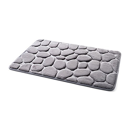 YWLINK Antideslizante Alfombras Pebble Memoria Espuma Estera De BañO Alfombra Alfombras De Piso Alfombra 40x60cm DecoracióN del Hogar