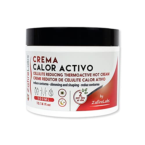 Zafire Crema efecto calor quema grasa. Gel reductor abdominal termoactivo Reduce el contorno y elimina la piel de naranja, con Guaraná y Centella Asiática, 300 ml