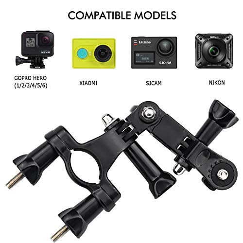 Zaleonline GoPro Manillar Soporte de Manillar Manillar de Bicicleta para Camara Deportiva Deportes para Gopro Hero 2 3 Cámara