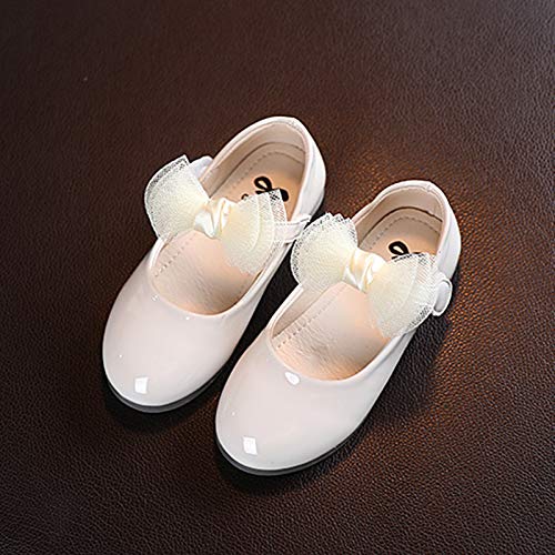 Zapatos de princesa Mary Jane para niñas, zapatos de piel para fiestas, bailes, carnaval, bailes, bodas, disfraces, accesorios, zapatos de fiesta, beige, 30