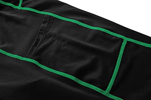 ZENGVEE 3 Piezas Mallas Hombre de Secado Rápido para Pantalon Corto Hombre Deporte para Gym, Yoga, Running(3Black-L)