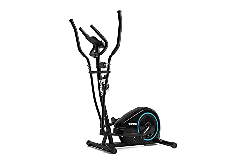 ZIPRO Bicicleta elíptica para Casa Burn, Entrenador eliptico, LCD Pantalla, sensores de Pulso, Ajuste de Resistencia, 120kg